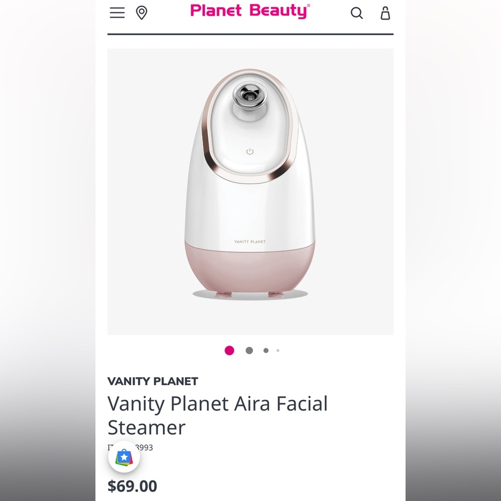 NEW Vanity Planet Facial Steamer